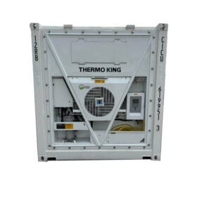 10ft 3 phase refrigerated container rear view