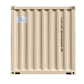 10' Mini General Purpose container rear view