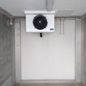 12' Mini Single Phase Refrigerated Container Interior