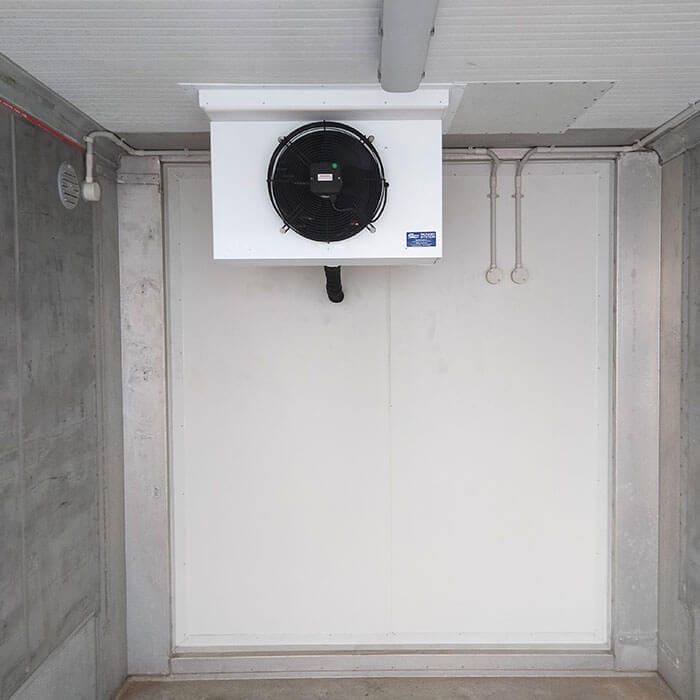 12' Mini Single Phase Refrigerated Container Interior