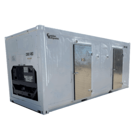 20' Three Phase Refrigerated - Twin Zone Type 2 with Side personnel doors installed