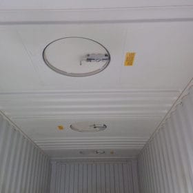 20' Dry Bulk Shipping Container interior of roof showing hatches