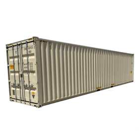 40'highcubed dry containers diagonal view