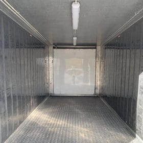 interior of a 20ft event hire refrigerated shipping container