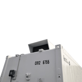 12' Mini Single Phase Refrigerated Container Unit close up
