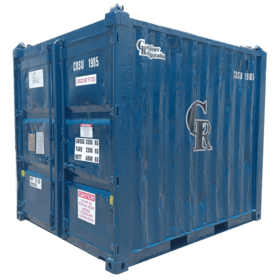 10' dry offshore container diagonal front view