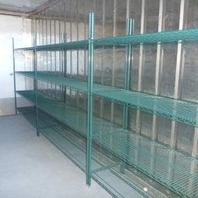 20' Modified Refrigerated Container Shelving