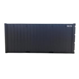 dry 20ft container with cut out walls side on view
