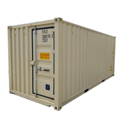 rear personnel door 20' dry container