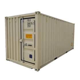 rear personnel door 20' dry container