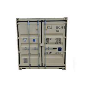 rear personnel door straight view 20' dry container
