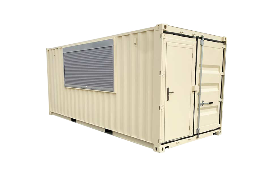 servery made from shipping container