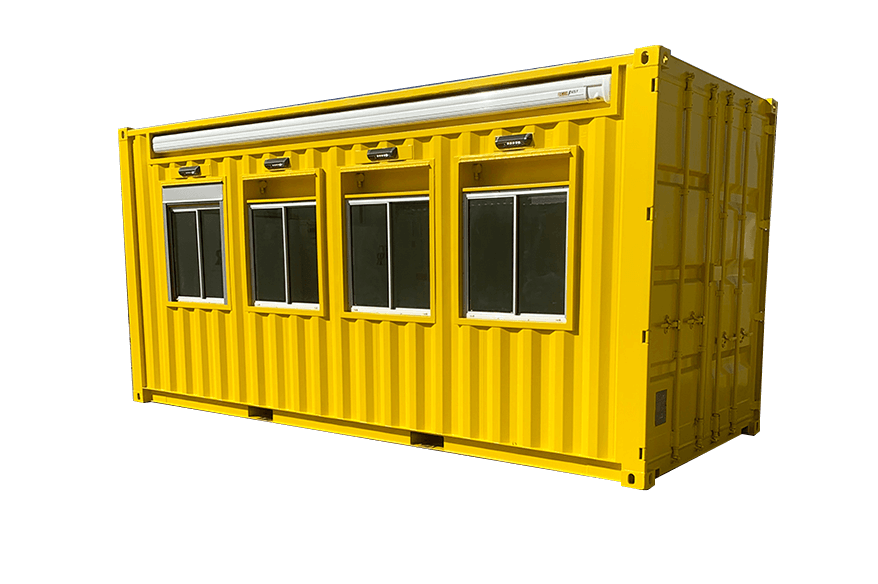 20ft ticket booth made from shipping container