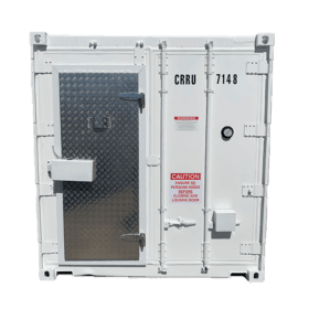 20' 1 phase refrigerated container front view