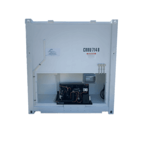 20' 1 phase refrigerated container rear view