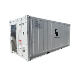 20' 1 phase refrigerated containers front diagonal view