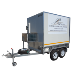 mobile coolroom mounted on trailer for hire or sales