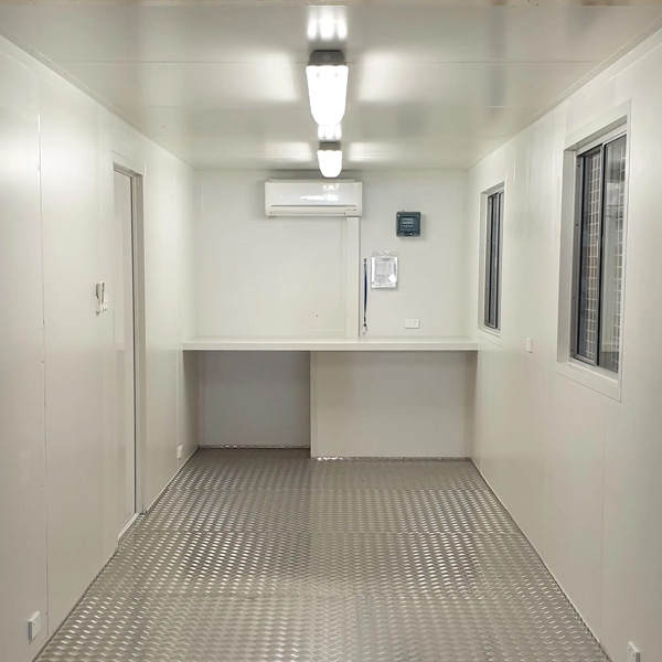 Offgrid Solar Powered Modified Container interior