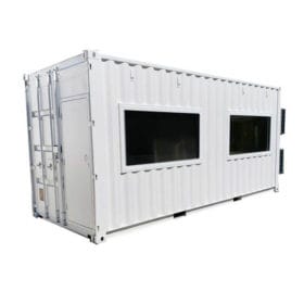 20ft HC Dry Container Control Room diagonal frontal view