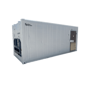 20ft 3 phase container with personnel door installed into the front rh side
