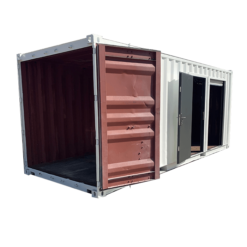 20' Dry Storage Container w/ Roller & Personnel Doors