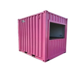 10ft Event Ticket Booth exterior diagonal window open