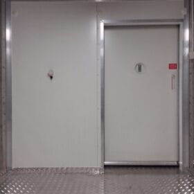 Front Sliding Personnel Door Interior View Closed