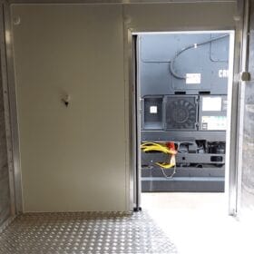 Front Sliding Personnel Door Interior View Open