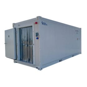 Pallet Wide Door on Shipping Container open
