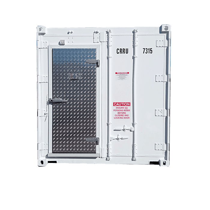 Personnel Door Front Closed on Reefer Container