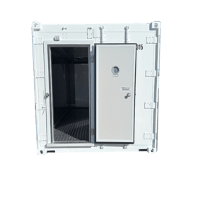 Personnel Door Front Open on Reefer Container