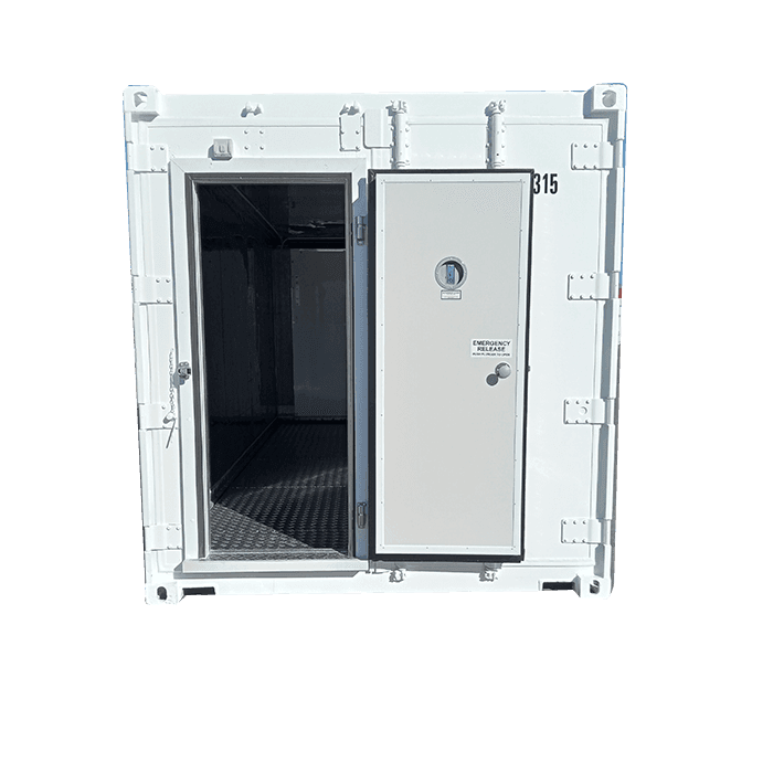 Personnel Door Front Open on Reefer Container