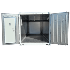 Double Doors Front Open on Reefer Container