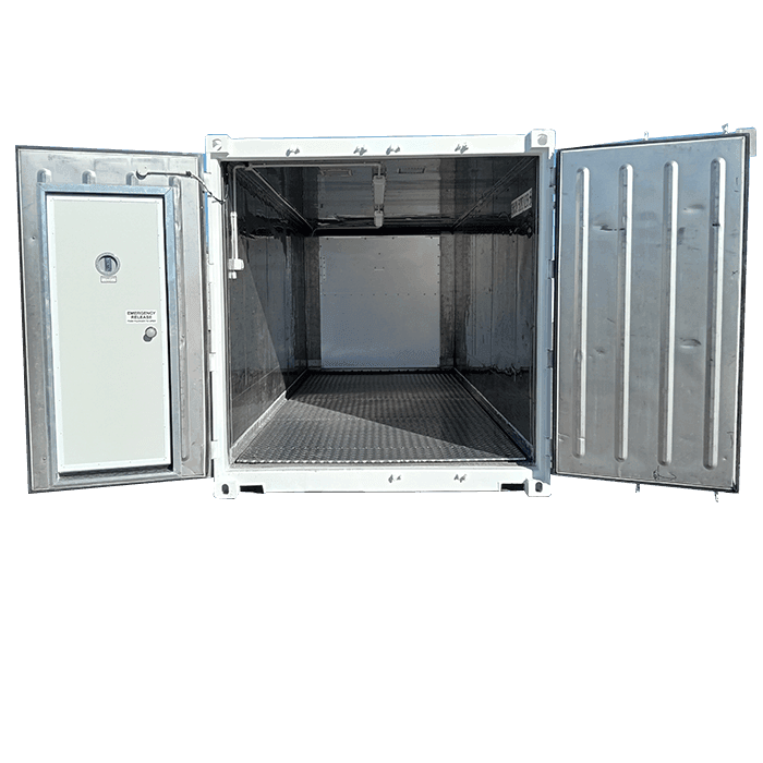 Double Doors Front Open on Reefer Container