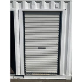 roller door for shipping container closed