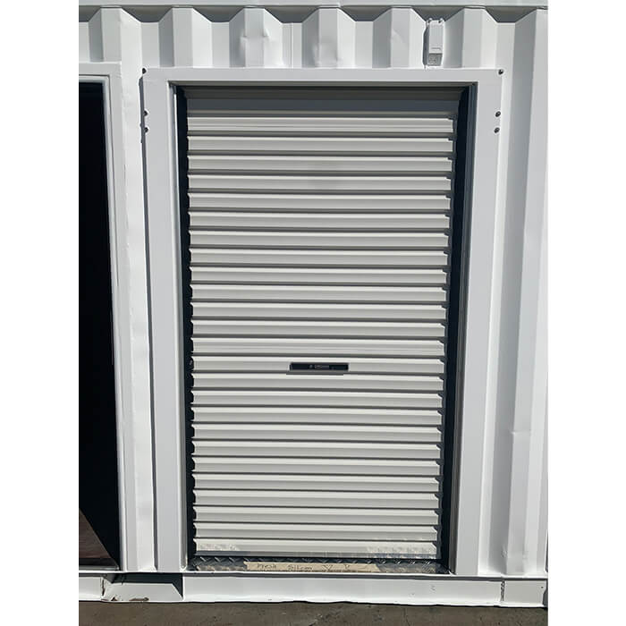 roller door for shipping container closed