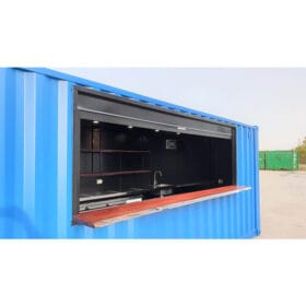 roller shutters for container servery