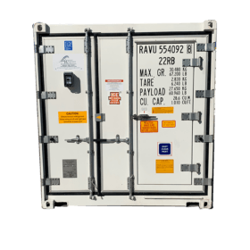 temperature digital display installed on shipping container front