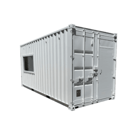 20ft HC Container Server room exterior diagonal front view