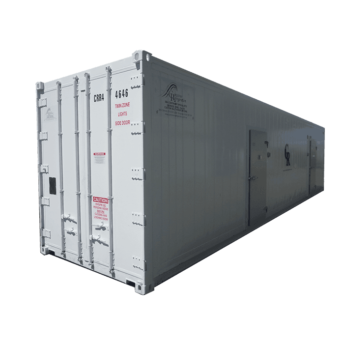 40' High Cube Three Phase Refrigerated - Twin Zone Type 2 - Side Doors