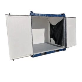 8ft dry offshore container double doors open