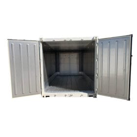 20ft refrigerated container with double doors open