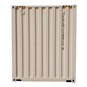 20ft high cube dry container rear