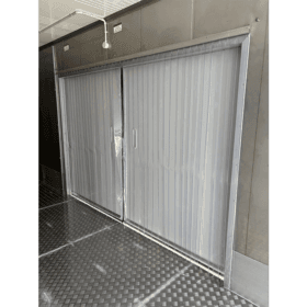 Side-Opening 40ft High Cube Three Phase Refrigerated Container with sliding doors interior with air curtin