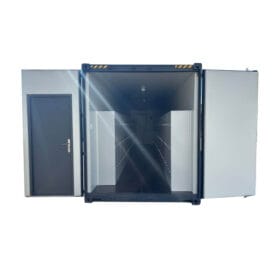 40ft HC Insulated Locker Room double doors open