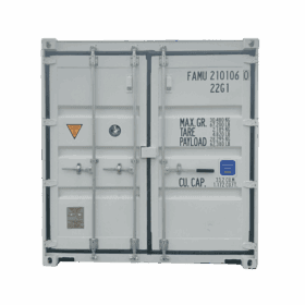new 20ft dry shipping container front view