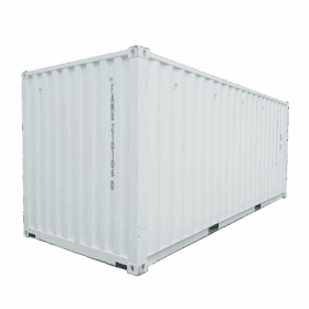 new 20ft dry shipping container diagonal rear view
