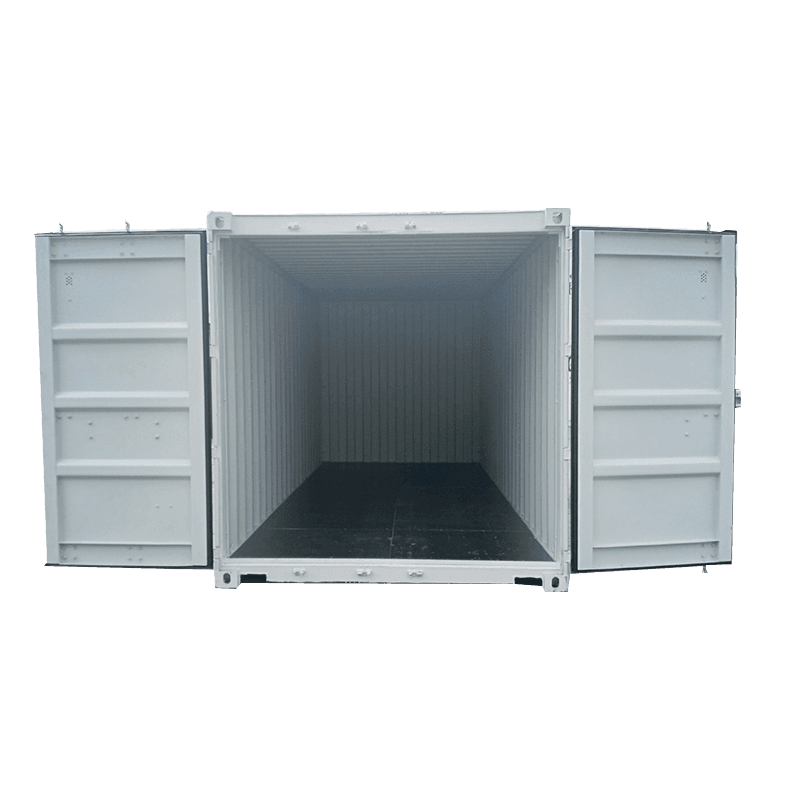 new 20ft dry shipping container double doors open