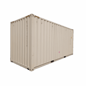 New 20ft HC Dry Shipping Container rear view diagonal