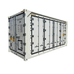 20ft high cube open side refrigerated container side diagonal front closed